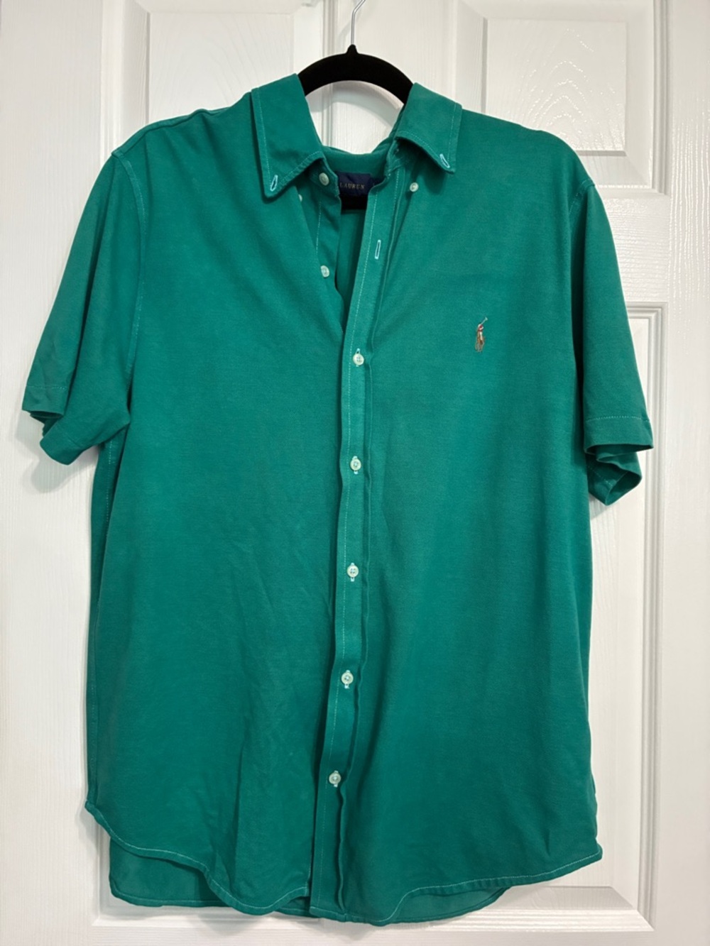 Vintage Ralph Lauren knit Oxford 100% Cotten men’s dress-shirt